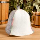 Шапка для бани Добропаровъ «Меланж», комбинированная - Фото 1