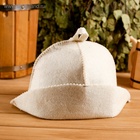 Шапка для бани и сауны «Банщик», шерсть, полиэстер, «Добропаровъ» - Фото 2