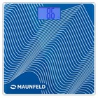 Весы напольные MAUNFELD MBS-183G01, электронные, до 180 кг, от батарейки 1хААА, синие - Фото 2