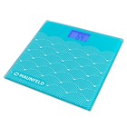 Весы напольные MAUNFELD MBS-183G03, электронные, до 180 кг, от батарейки 1хААА, бирюзовые - Фото 1
