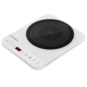 Плитка индукционная MAUNFELD EFI271TWH, 2000 Вт, 1 конфорка, таймер, сенсор, белая