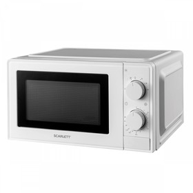 Микроволновая печь Scarlett SC-MW9020S09M, 700 Вт, 20 л, 6 режимов, белая