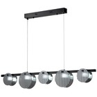 Светильник подвесной светодиодный Stilfort 4008/02/05PL, 5х40Вт, LED, 1000х1000 мм, пульт ДУ, 3000-6000К, 1050Лм, цвет чёрный - Фото 3