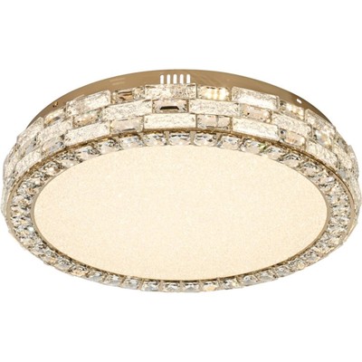 Светильник потолочный Stilfort 4014/03/06C Gabbana, 1х80Вт, LED, 600х600 мм, пульт ДУ, 2800-6500К, 5900Лм, цвет золото