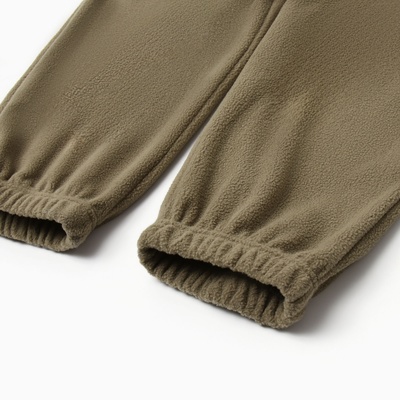Брюки флисовые для девочки MINAKU: Fleece Soft, светло-зелёные, рост 146 см