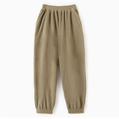 Брюки флисовые для девочки MINAKU: Fleece Soft, светло-зелёные, рост 170 см