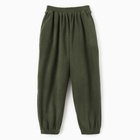 Брюки флисовые для девочки MINAKU: Fleece Soft, зелёные, рост 146 см 10638885 - фото 12830782