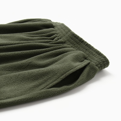 Брюки флисовые для девочки MINAKU: Fleece Soft, зелёные, рост 146 см
