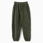 Брюки флисовые для девочки MINAKU: Fleece Soft, зелёные, рост 146 см 10638885 - фото 12830785