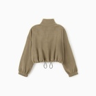 Толстовка флисовая для девочки MINAKU: Fleece Soft, светло-зелёная, рост 146 см - Фото 10