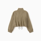 Толстовка для девочки флисовая MINAKU: Fleece Soft, светло-зелёная, рост 152-158 см - Фото 12