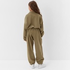 Толстовка флисовая для девочки MINAKU: Fleece Soft, светло-зелёная, рост 170 см - Фото 3