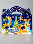 Подарочная новогодняя коробка «Неоновая Инсталляция» Чемоданчик средний 20×12×19 см - Фото 5