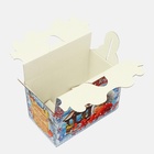 Подарочная коробка новогодняя Кормушка «Покормите птиц зимой» в синем окошко с двух сторон, 20×12×19 см - Фото 5