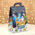 Подарочная коробка новогодняя Сумочка мини «Неон. Инсталляция» 14×10×22.3 см - Фото 2