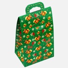 Подарочная коробка новогодняя Сумочка мини «Праздничный грильяж» 14×10×22.3 см - Фото 4