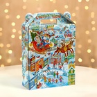 Подарочная коробка новогодняя Подарок «Волшебный город» 16.8×7×25 см Новый год - Фото 2