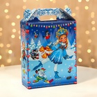 Подарочная коробка новогодняя Подарок «Зимние забавы» 16.8×7×25 см - Фото 2