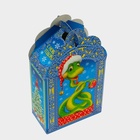 Подарочная коробка новогодняя Фигурная малая «Визит» 11.1×5.8×20.5 см - Фото 3