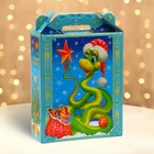 Подарочная коробка новогодняя Подарок «Визит» 16.8×7×25 см - Фото 1