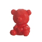 Фигурка светящаяся RISALUX «Медвежонок с сердцем», LED-ночник, 2 Вт, LR44, красный, 4×5×7 см 10546982