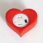 Ночник "Большое сердце" 2Вт LED красный 3,5х6,5х6см - фото 808054968