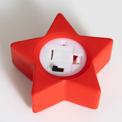 Фигурка светящаяся RISALUX «Звезда», LED-ночник, 2 Вт, красный, 2.5×7×7 см