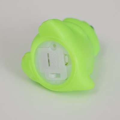 Фигурка световая RISALUX «Крокодильчик», LED-ночник, 2 Вт, 3×LR44, зелёный, пластик, 4×4×4 см