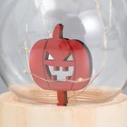 Фигурка светящаяся RISALUX «Тыква», LED-ночник, 3×AG10, шар-8 см, 6.5×6.5×11.5 см - Фото 3