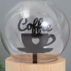 Фигурка светящаяся RISALUX «Люблю кофе», LED-ночник, 3×AG10, шар-8 см, 6.5×6.5×11.5 см - Фото 3