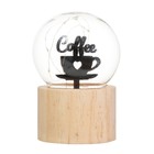 Фигурка светящаяся RISALUX «Люблю кофе», LED-ночник, 3×AG10, шар-8 см, 6.5×6.5×11.5 см - Фото 5