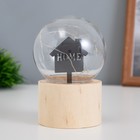 Фигурка светящаяся RISALUX «Дом», LED-ночник, 3×AG10, шар-8 см, 6.5×6.5×11.5 см - Фото 1