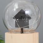 Фигурка светящаяся RISALUX «Дом», LED-ночник, 3×AG10, шар-8 см, 6.5×6.5×11.5 см - Фото 3