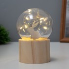 Фигурка светящаяся RISALUX «Заяц», LED-ночник, 3хAG10, шар-8 см, 6.5×6.5×11.5 см - Фото 2