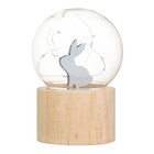 Фигурка светящаяся RISALUX «Заяц», LED-ночник, 3хAG10, шар-8 см, 6.5×6.5×11.5 см - Фото 5