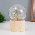 Фигурка светящаяся RISALUX «Полумесяц», LED-ночник, 3×AG10, шар-8 см, 6.5×6.5×11.5 см - Фото 1