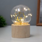 Фигурка светящаяся RISALUX «Полумесяц», LED-ночник, 3×AG10, шар-8 см, 6.5×6.5×11.5 см - Фото 2