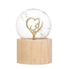 Фигурка светящаяся RISALUX «Сердце», LED-ночник, 3×AG10, шар-8 см, 6.5×6.5×11.5 см - Фото 5