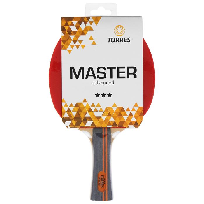 Ракетка для настольного тенниса Torres Master, 3 звезды, для тренировок, накладка 2,0 мм - Фото 1