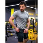 Шорты мужские спортивные, размер 46, цвет чёрный - Фото 4