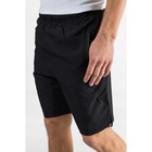 Шорты мужские спортивные, размер 46, цвет чёрный - Фото 8