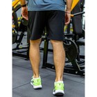 Шорты мужские спортивные, размер 50, цвет чёрный - Фото 3