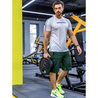 Шорты мужские спортивные, размер 50, цвет зелёный - Фото 1