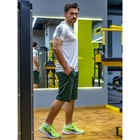 Шорты мужские спортивные, размер 50, цвет зелёный - Фото 3