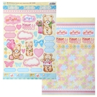 Бумага дизайнерская двусторонняя "Наше чудо" 160 гр/м2, глиттер (блестки) - Фото 1