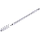 Ручка гелевая Crown Hi-Jell Metallic, узел 0.7 мм, чернила серебро - Фото 1