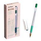 Ручка шариковая MunHwa. MC Gold, зелёный стержень, узел 0.5 мм, резиновый упор - Фото 2