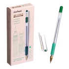 Ручка шариковая MunHwa. MC Gold, зелёный стержень, узел 0.5 мм, резиновый упор - Фото 9