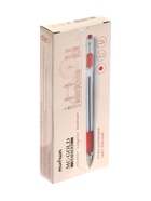 Ручка шариковая MunHwa. MC Gold, красный стержень, узел 0.5 мм, резиновый упор - Фото 13