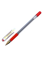 Ручка шариковая MunHwa. MC Gold, красный стержень, узел 0.5 мм, резиновый упор - Фото 19
